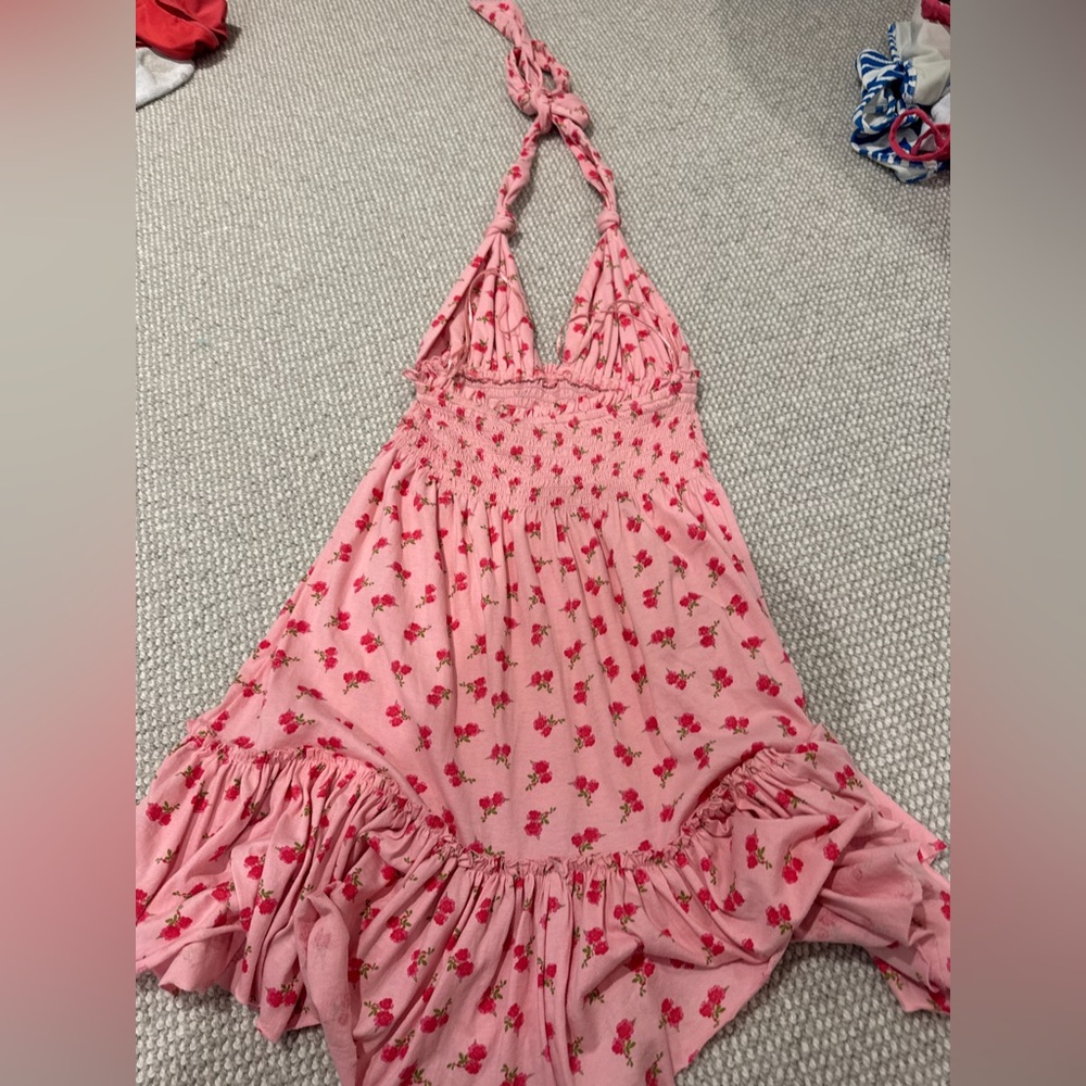 Loveshackfancy Halter Mini Dress